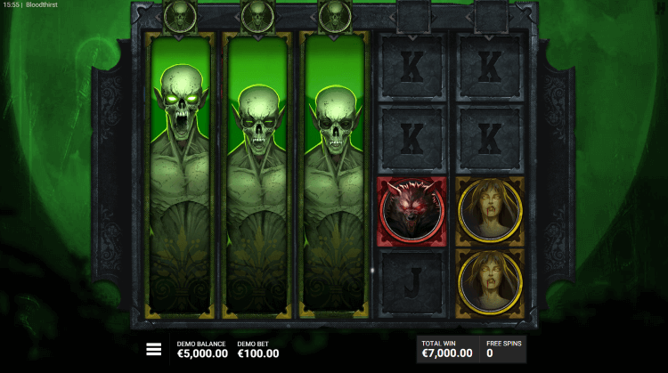 Bloodthirst slot screenshot