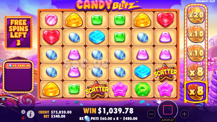 Screenshot of Candy Blitz slot
