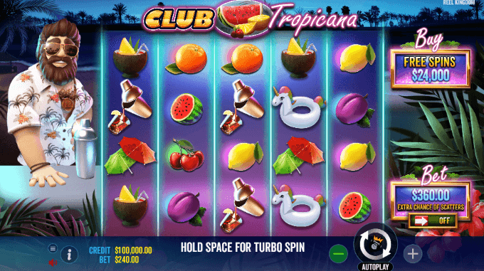 Club Tropicana slot screenshot