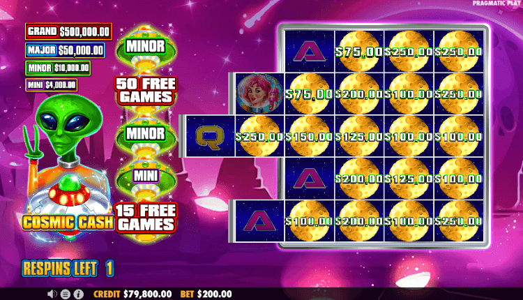 Cosmic Cash slot - free spins