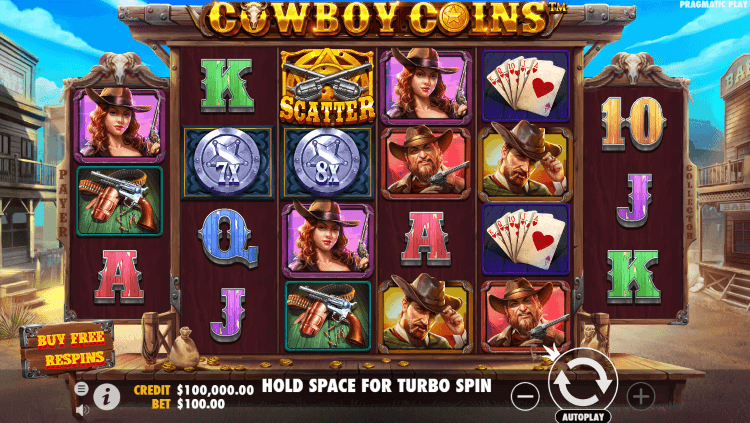 Cowboy Coins slot screenshot