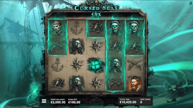 Screenshot of Cursed Seas slot