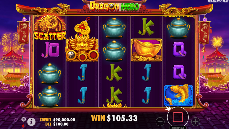 Dragon Hero slot screenshot