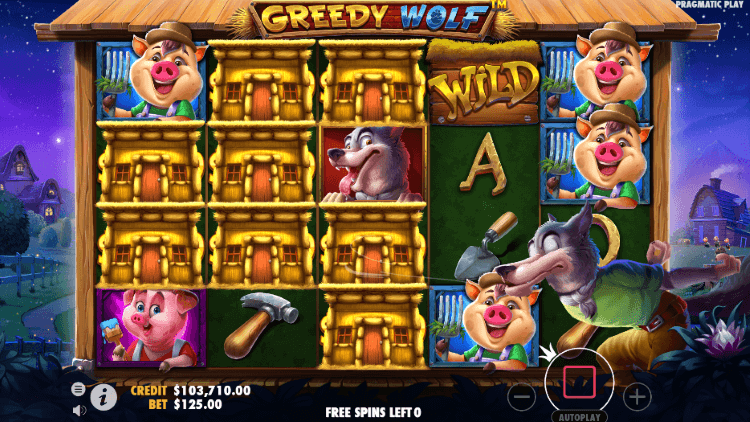 Greedy Wolf slot - free spins