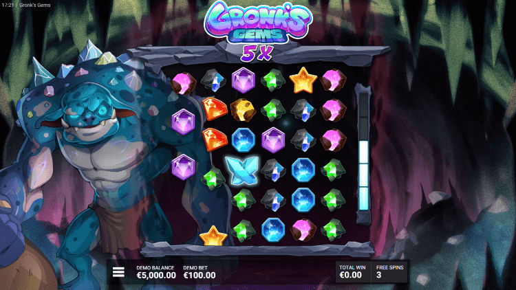 Gronk's Gems slot screenshot