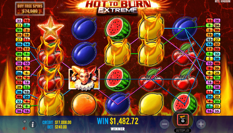 Hot To Burn Extreme free spins round