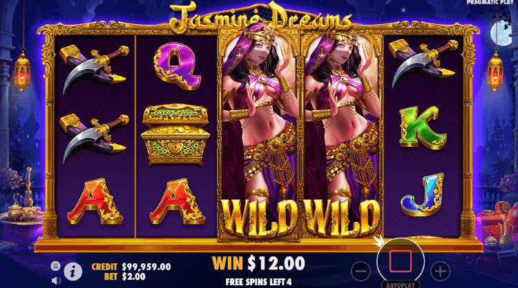 Screenshot of Jasmine Dreams slot