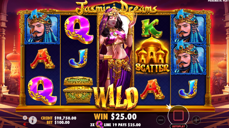 Screenshot of Jasmine Dreams slot