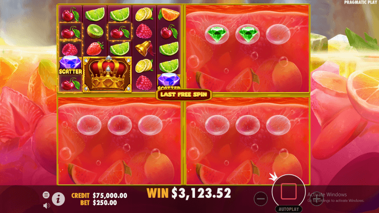 Screen shot of Juicy Fruits Multihold 1000 slot