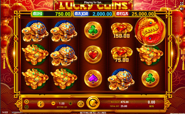 Play a Free Demo of Lucky Coins Here! This game is 90% Gold!