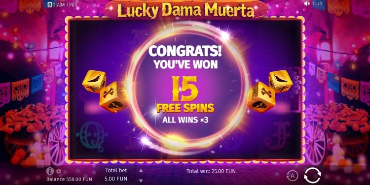 lucky dama free spins