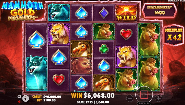 Mammoth Gold Megaways slot screenshot