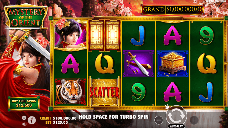 Mystery of the Orient slot screenshot