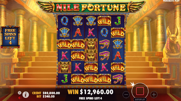 Screenshot of Nile Fortune slot