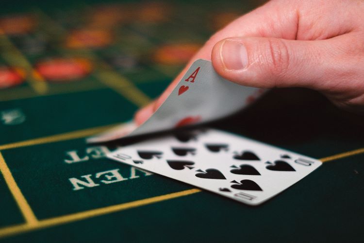 cards on a table