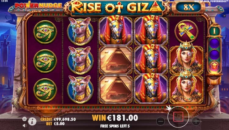 rise of giza bonus game