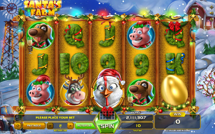 santas farm slot