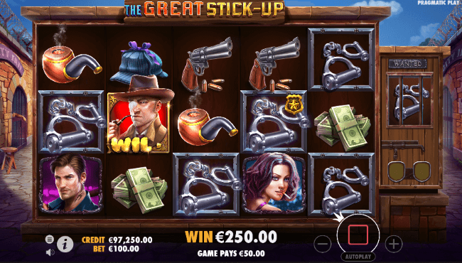 The Great Stick-Up slot free spins