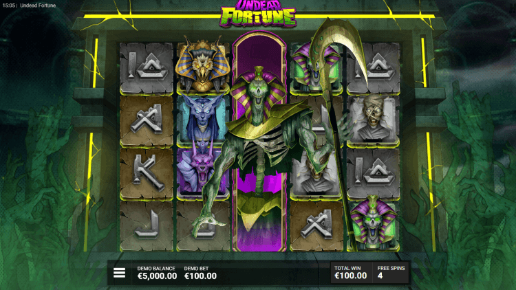 Undead Fortunes slot screenshot