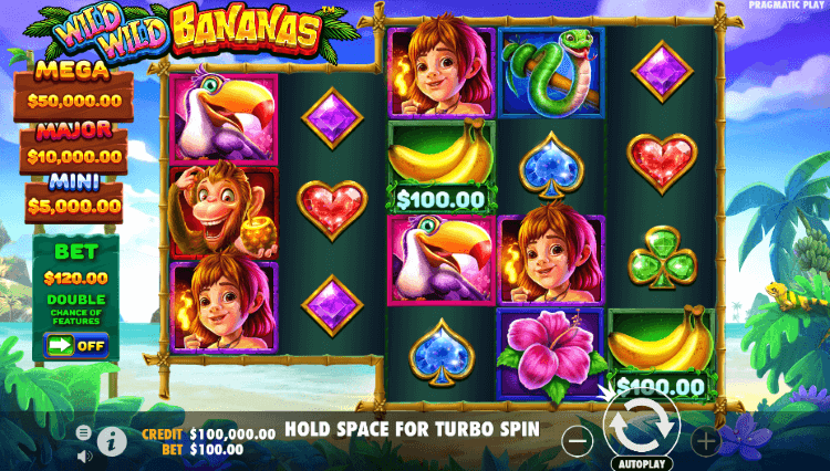 Wild Wild Bananas slot screenshot